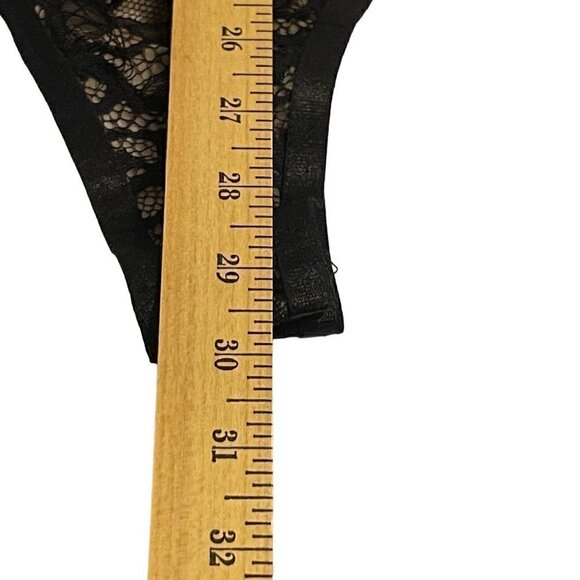 Oh La La Cherie Black Sheer Lace Bodysuit with Lace Overall Clasp closure Size 2 - Picture 12 of 12